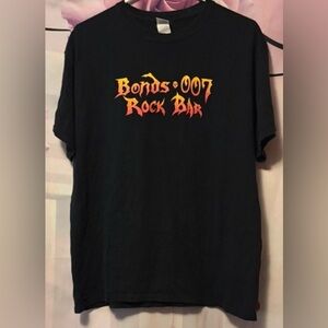 Size Large Bonds 007 Rock Bar Souvenir T Shirt San Antonio, Texas